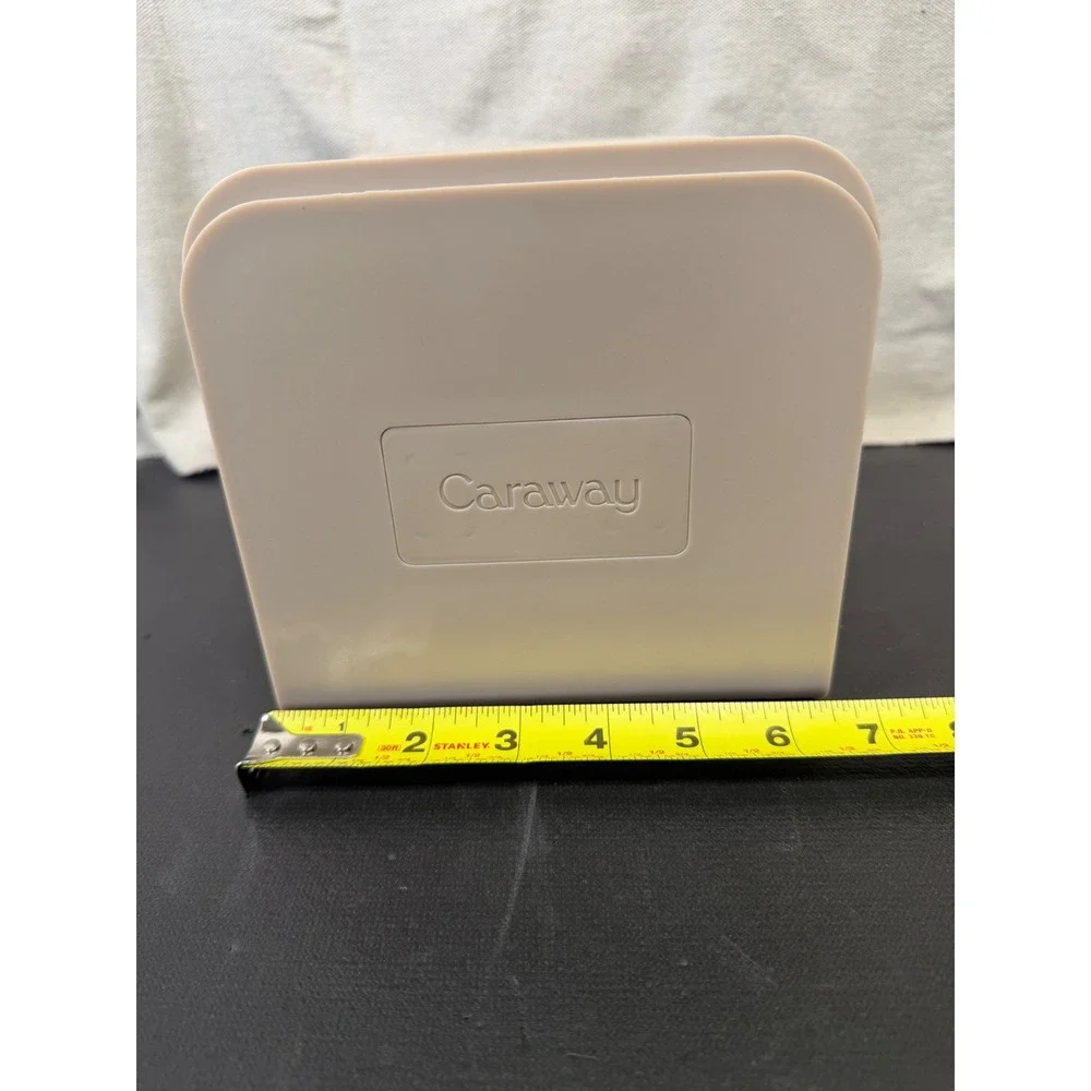 Caraway Magnetic Pan Rack Home OS Cream Modular Kitchen Organization Set of 2
